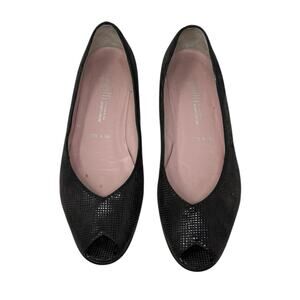 Amalfi brown waffled suede peep toes shoes size 8